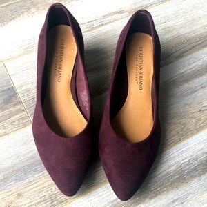 Christian Siriano for Payless Burgundy Suede heel